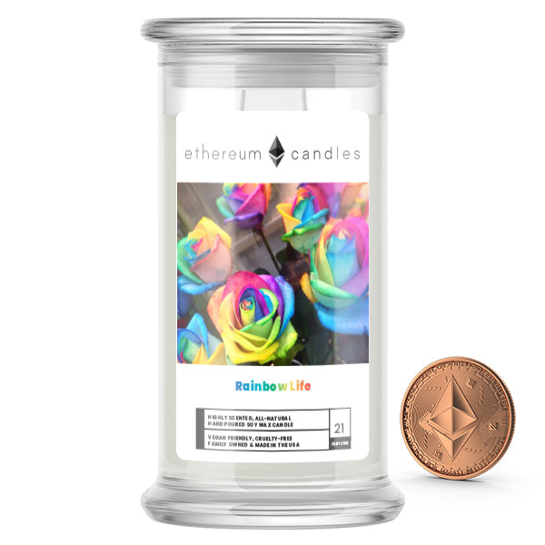 Rainbow Life Ethereum Candles