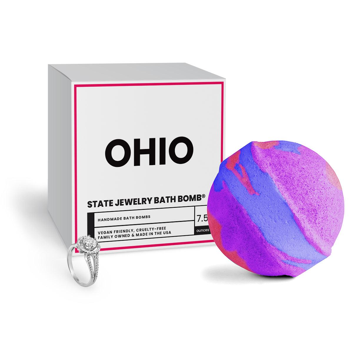 Ohio State Jewelry Bath Bomb
