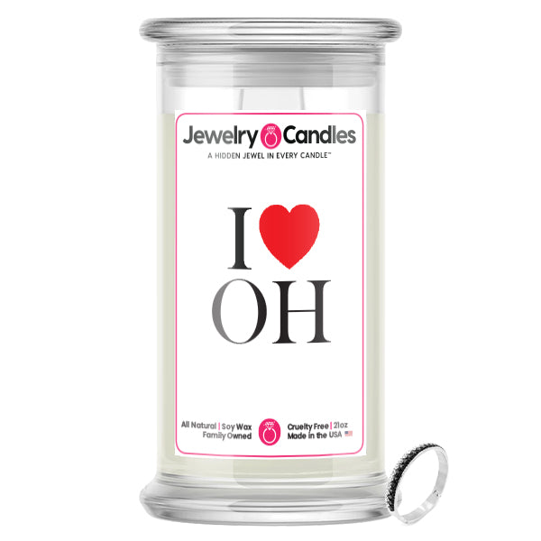 I Love OH Jewelry State Candles