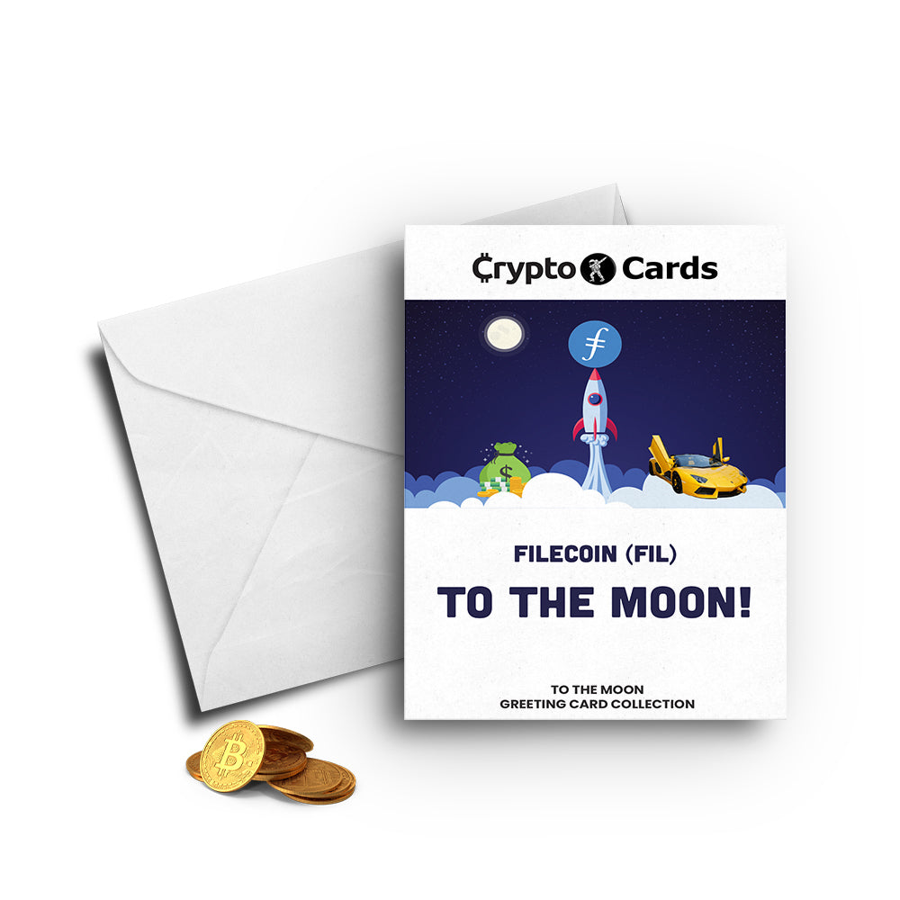 Filecoin (FIL) To The Moon! Crypto Cards