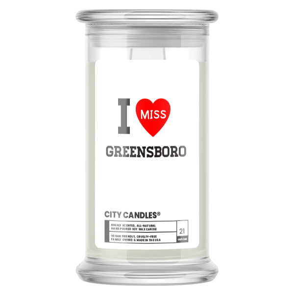 I miss Greensboro City  Candles