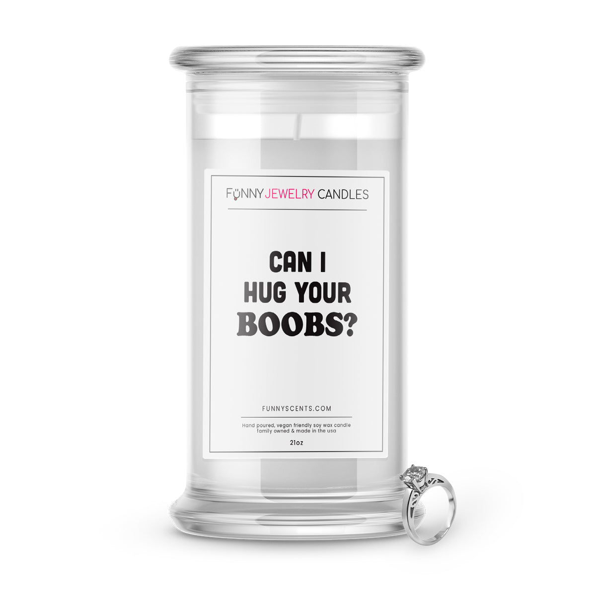 Can I Hug Your Boobs? Jewelry Funny Candles
