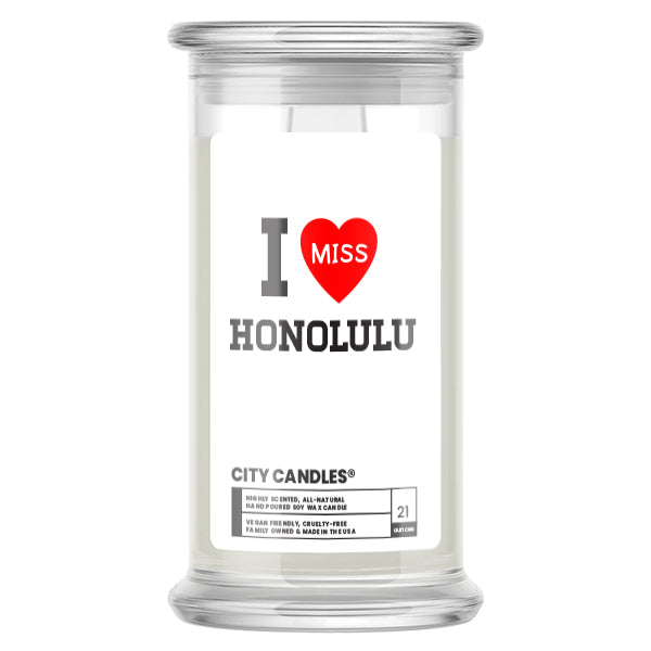 I miss Honolulu City  Candles