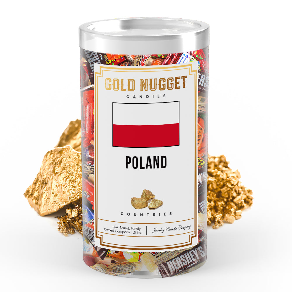 Poland Countries Gold Nugget Candy