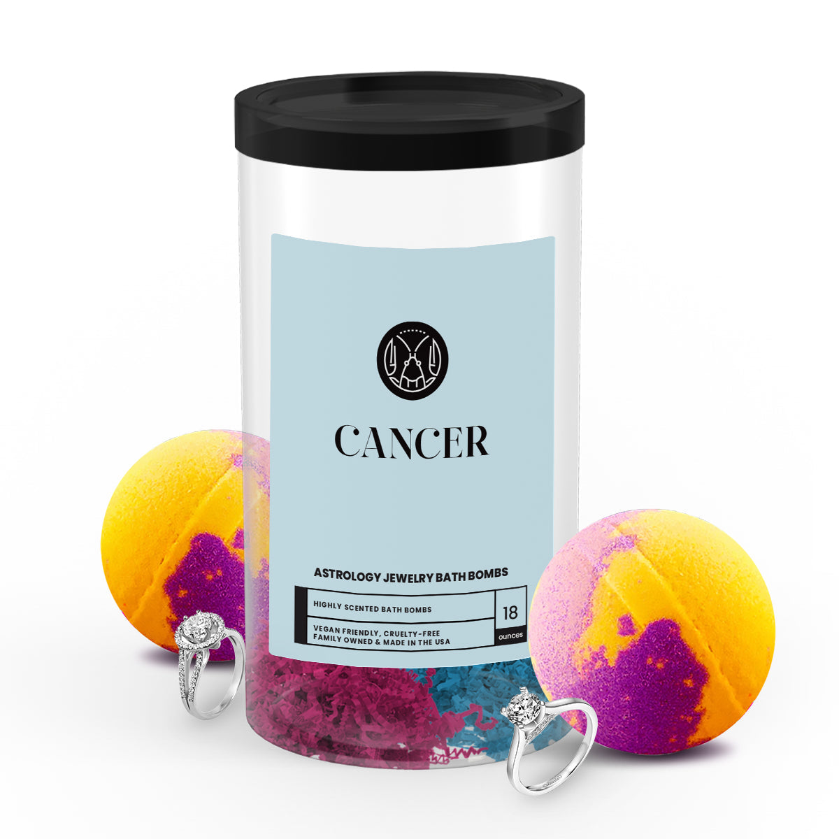 Cancer Astrology Jewelry Bath Bombs