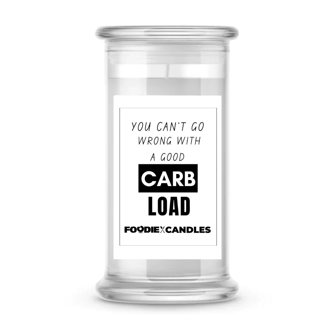 You can't go wrong with a good carb load | Foodie Candles
