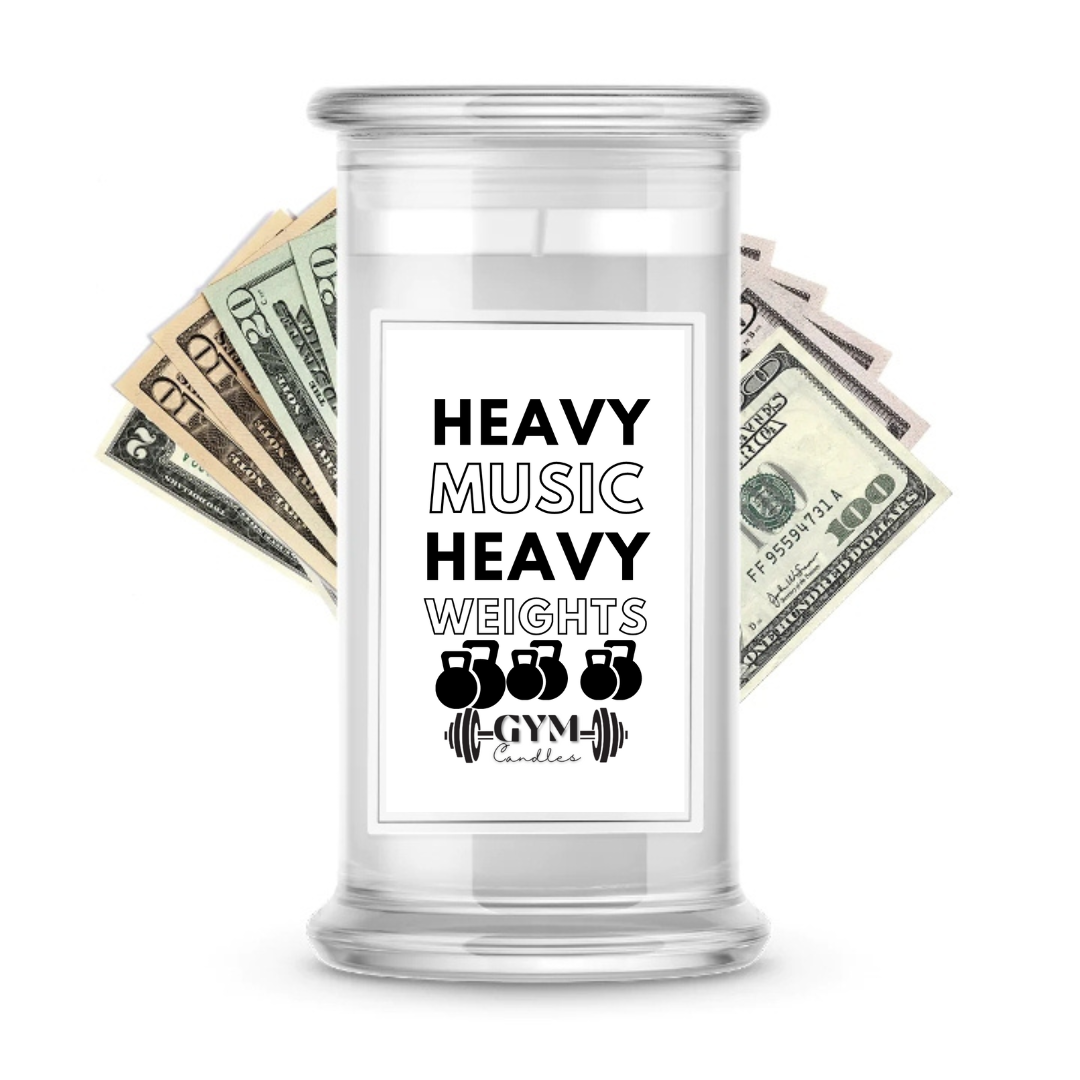 Heavy Music Heavy Weights | Cash Gym Candles