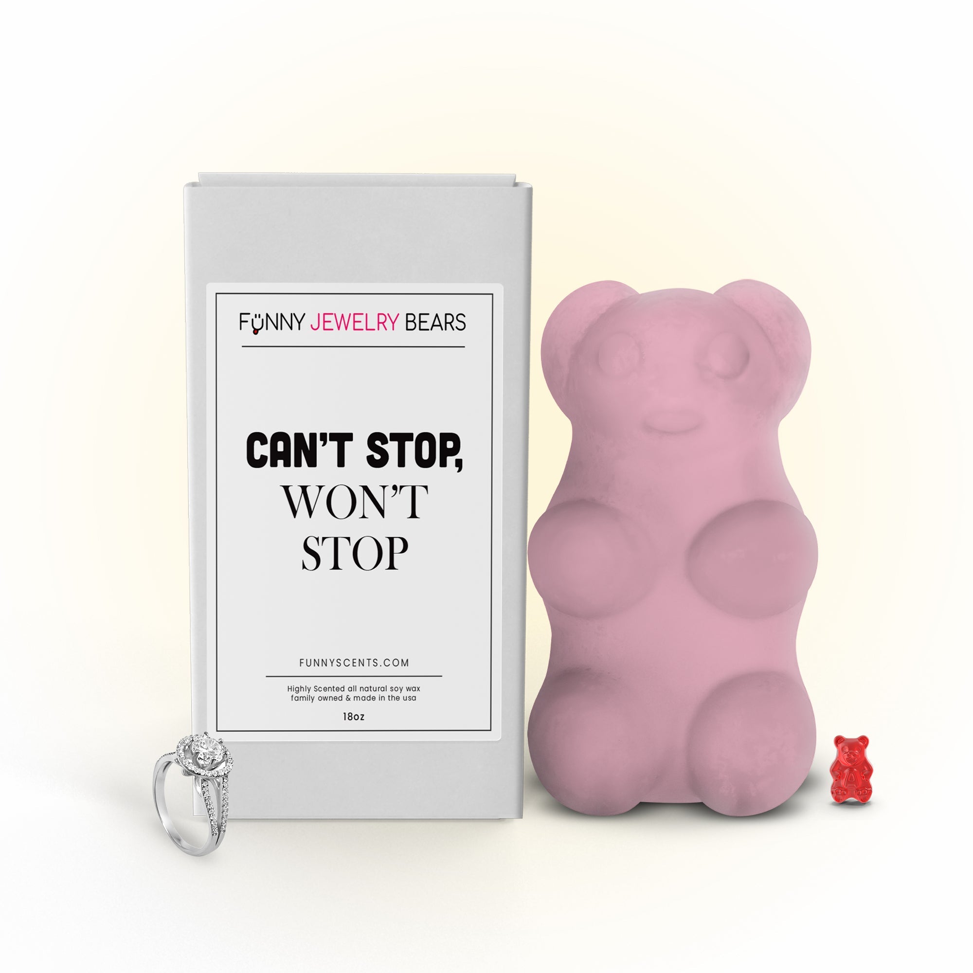 Can't Stop, Won't Stop Funny Jewelry Bear Wax Melts