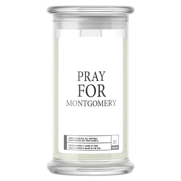 Pray For Montgomery Candle