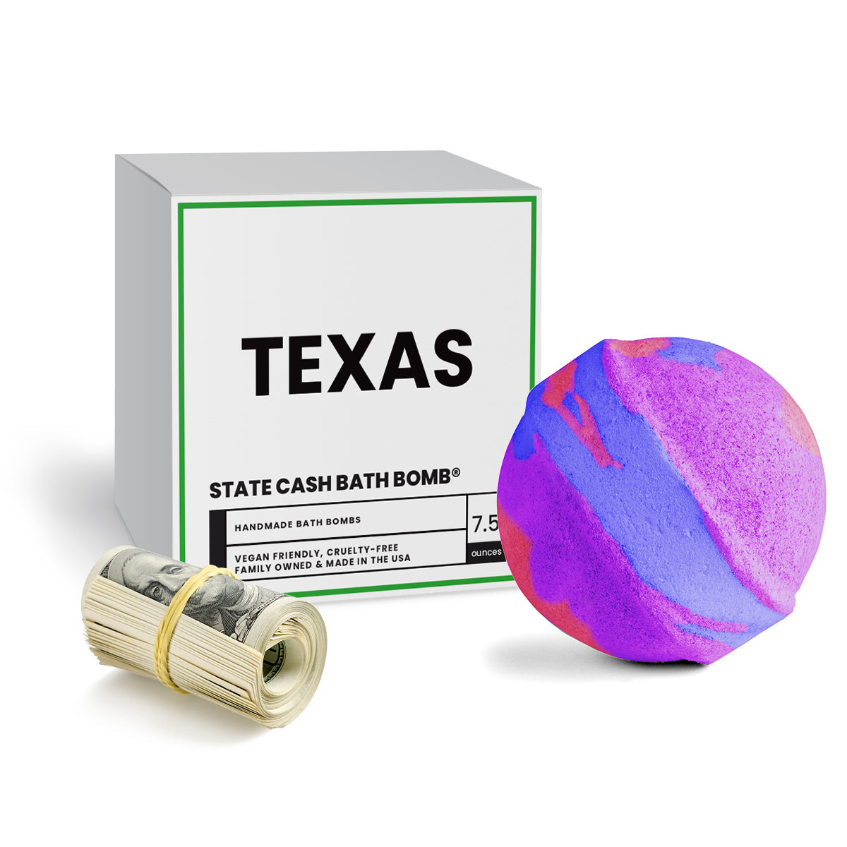 Texas State Cash Bath Bomb