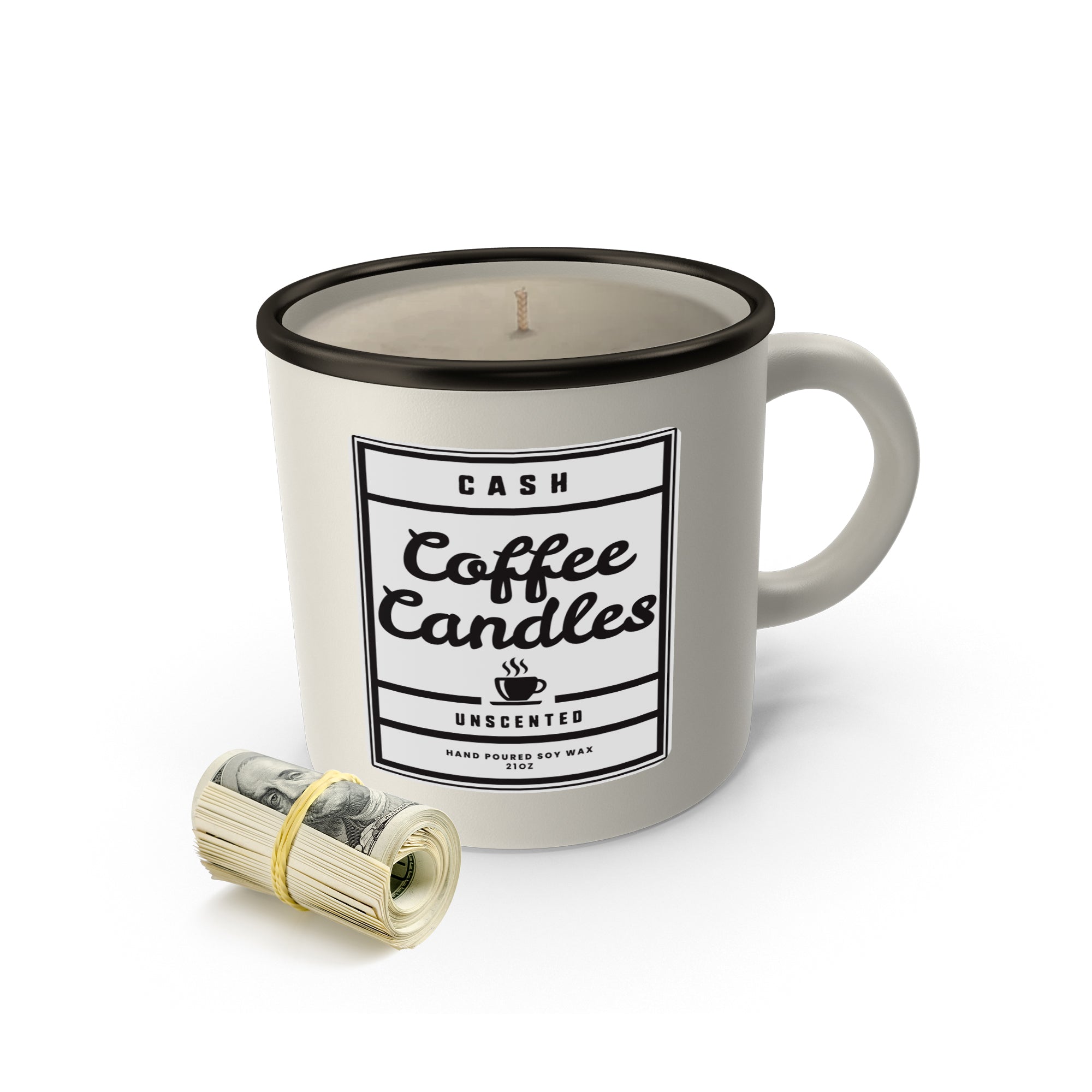 Unscented Coffee Mug Candle