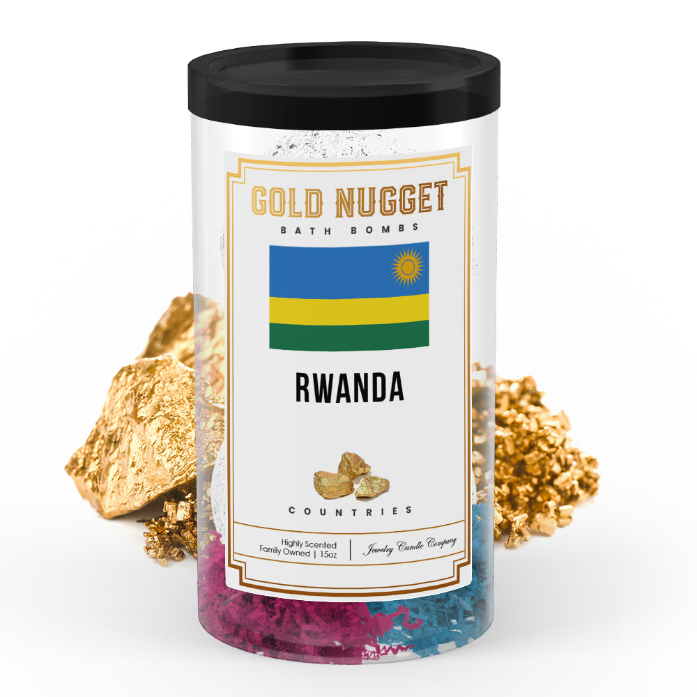 Rwanda Countries Gold Nugget Bath Bombs