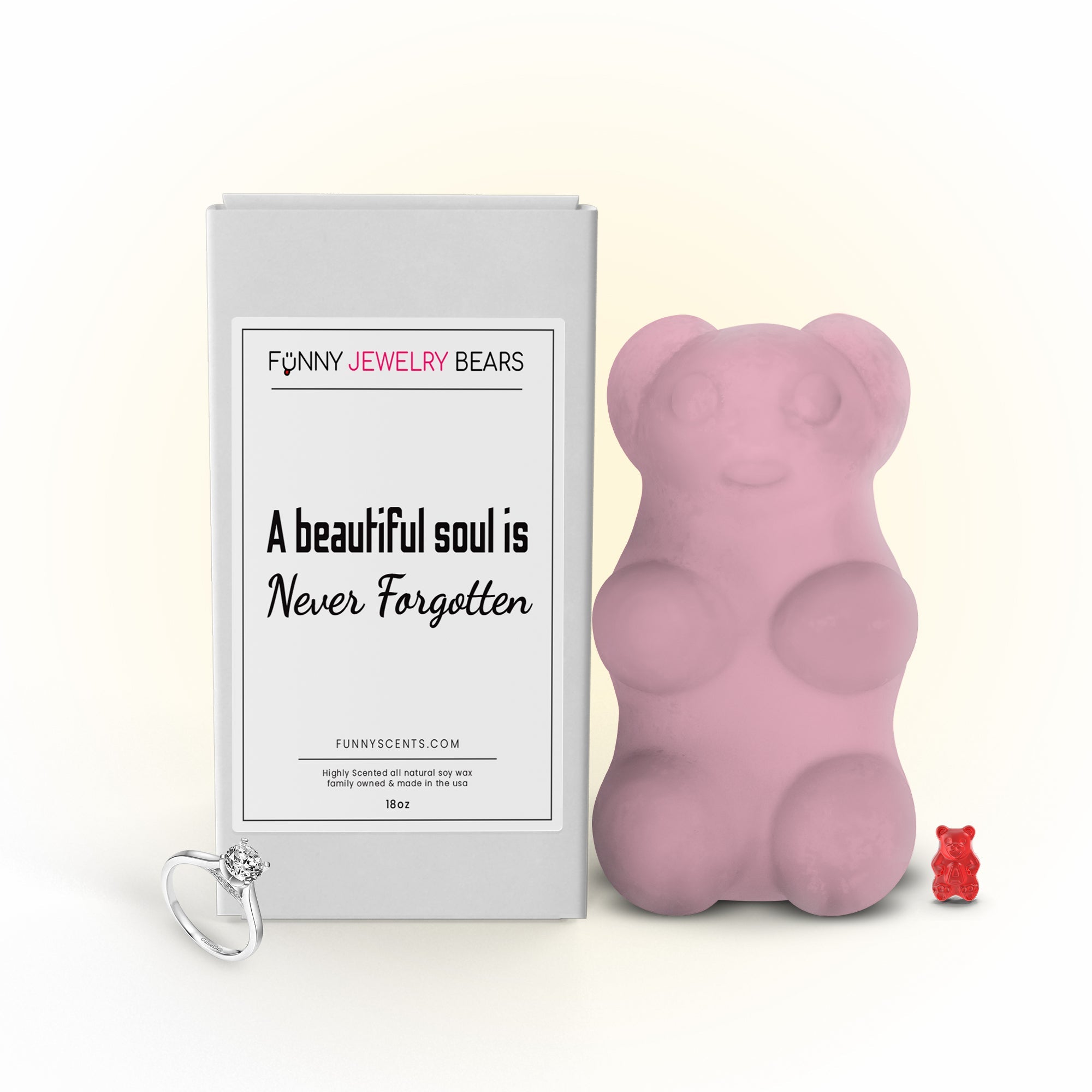 A beautiful soul is Never Forgotten Funny Jewelry Bear Wax Melts