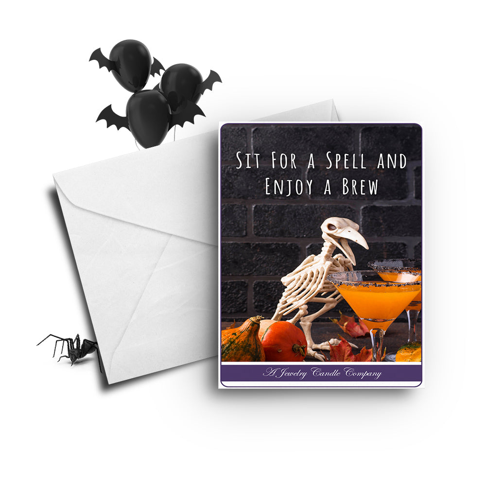 Sit for spell and enjoy a brew Greetings Card