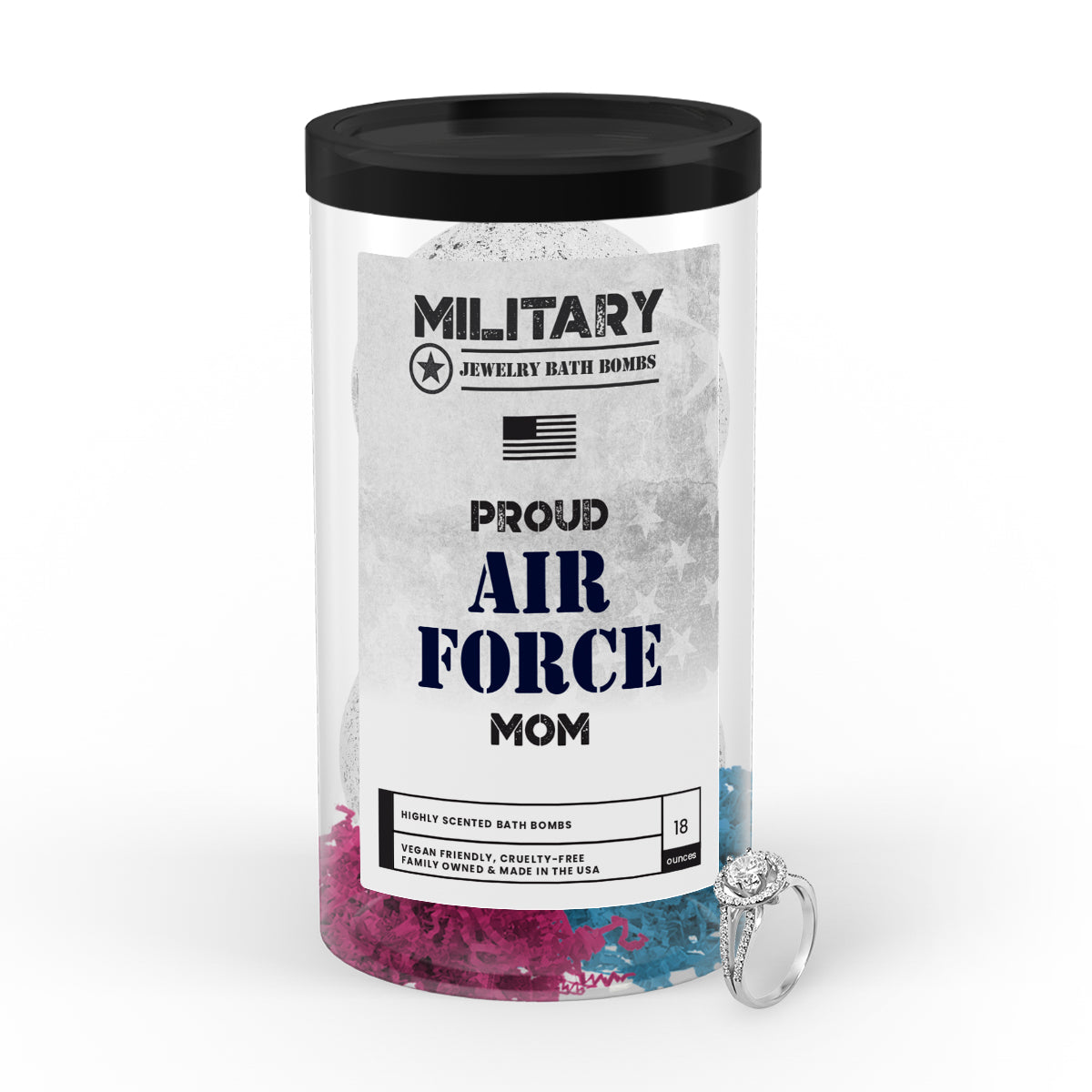Proud AIR FORCE Mom | Military Jewelry Bath Bombs