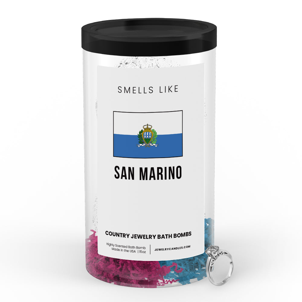 Smells Like San Marino Country Jewelry Bath Bombs