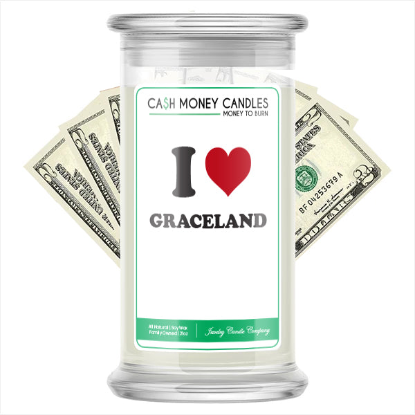 I Love GRACELAND Landmark Cash Candles