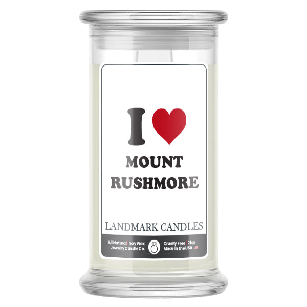 I Love MOUNT RUSHMORE Landmark Candles