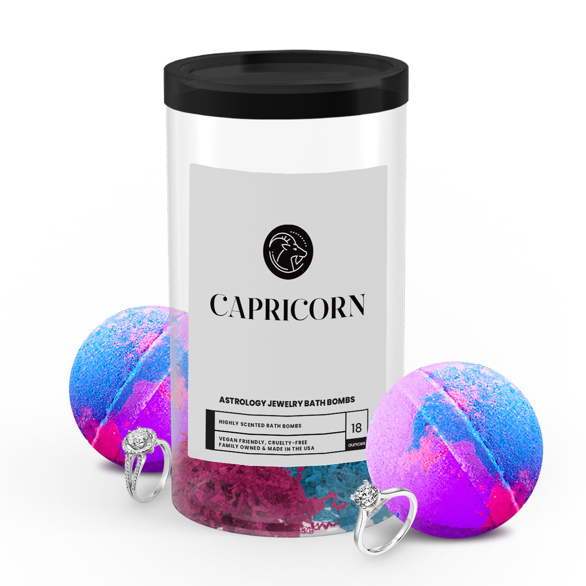 Capricorn Astrology Jewelry Bath Bombs