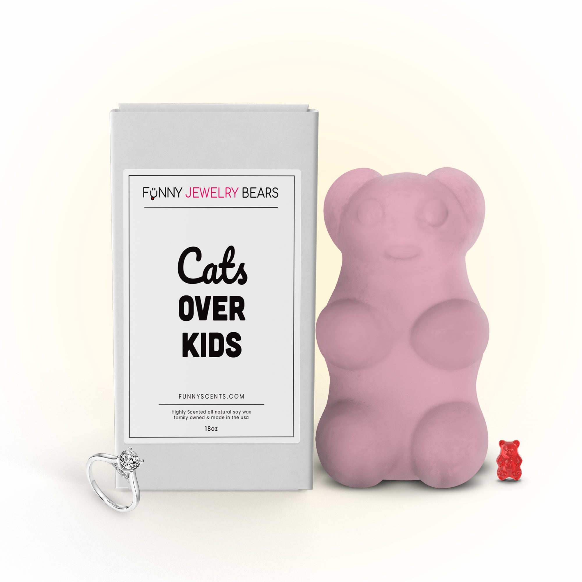 Cats Over Kids Funny Jewelry Bear Wax Melts