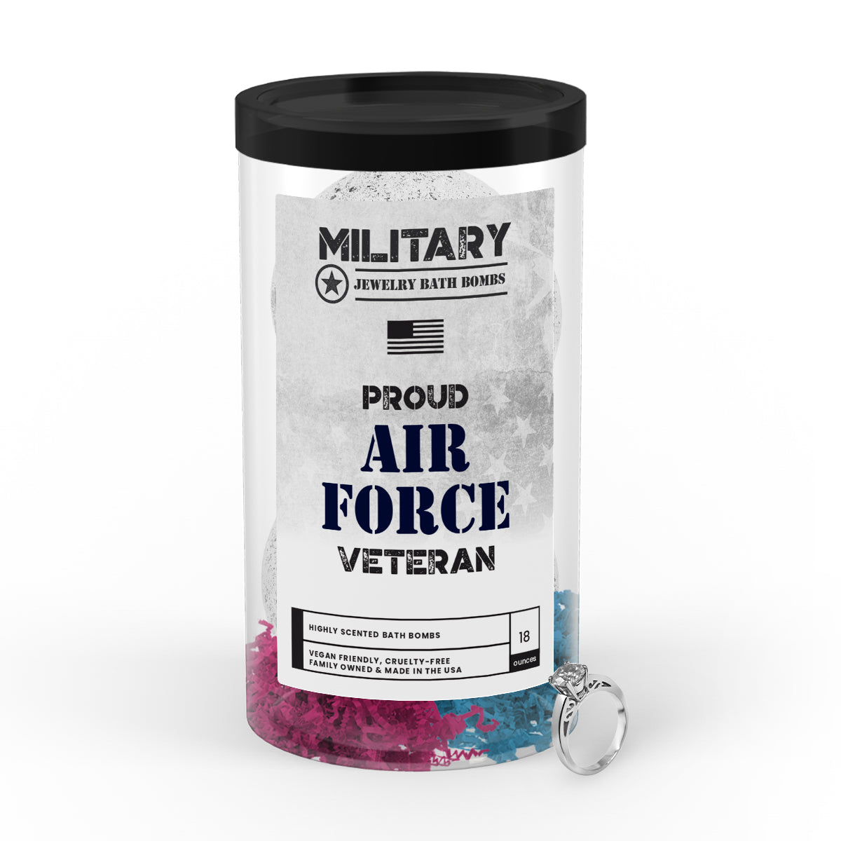 Proud AIR FORCE Veteran | Military Jewelry Bath Bombs