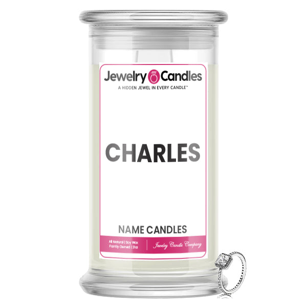 CHARLES Name Jewelry Candles