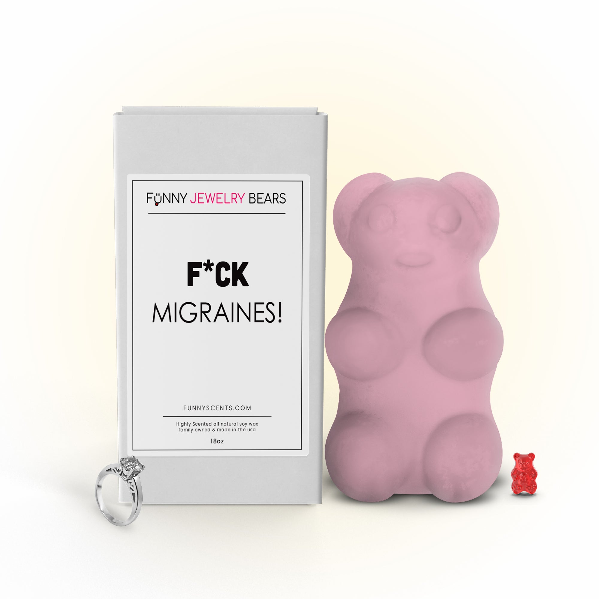 F*ck Migrains! Funny Jewelry Bear Wax Melts