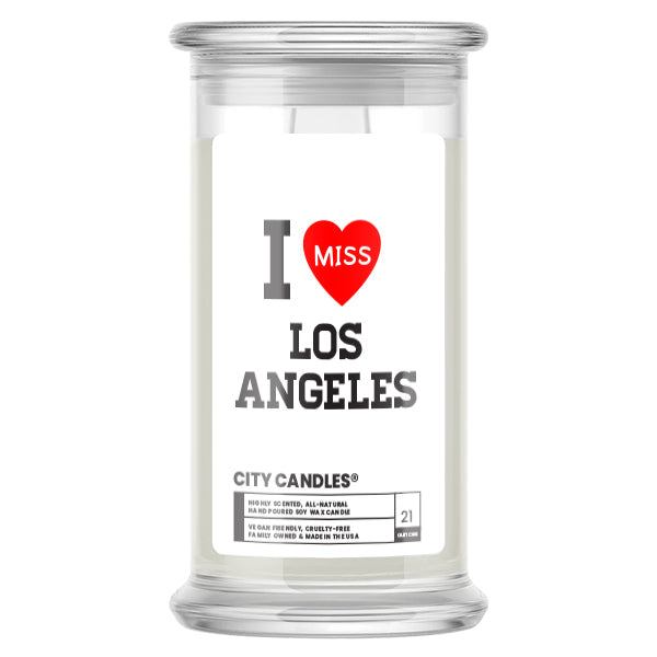 I miss Los Angeles City  Candles