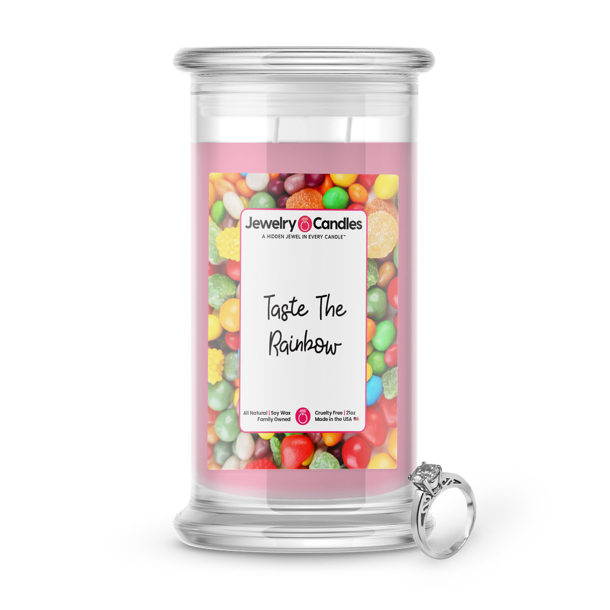 Taste The Rainbow Jewelry Candle