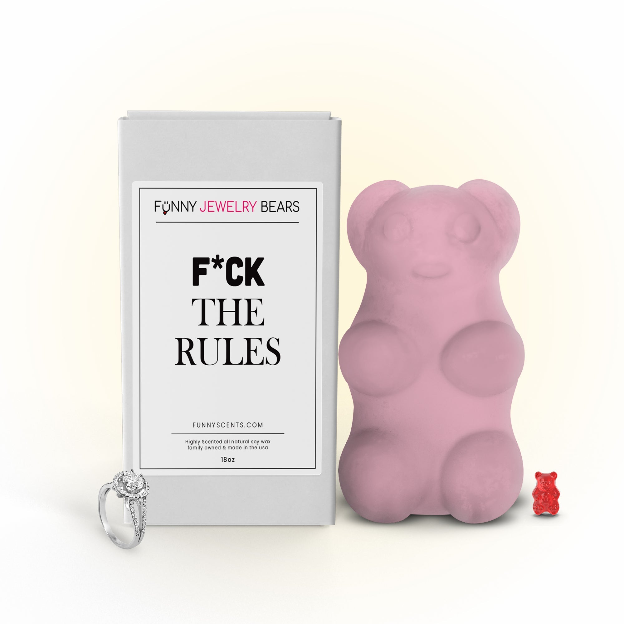 F*ck The Rules Funny Jewelry Bear Wax Melts