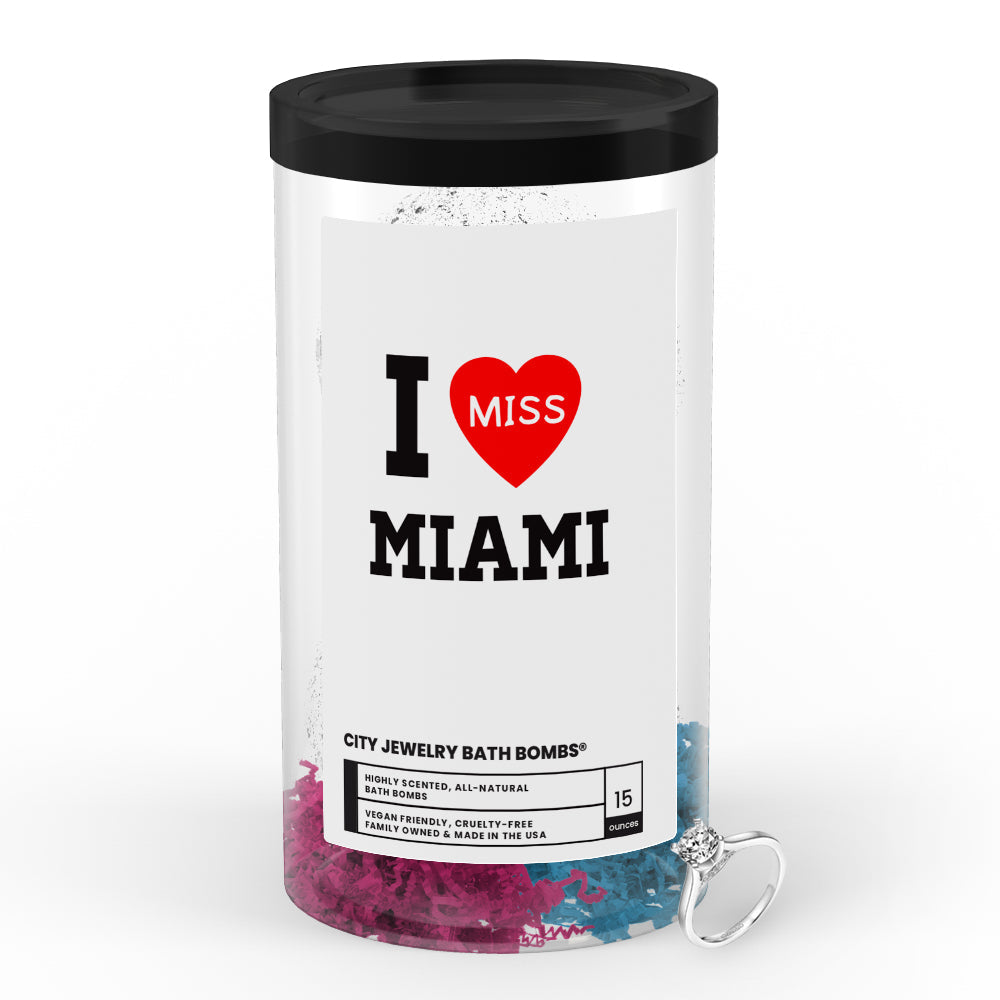 I miss Miami City Jewelry Bath Bombs