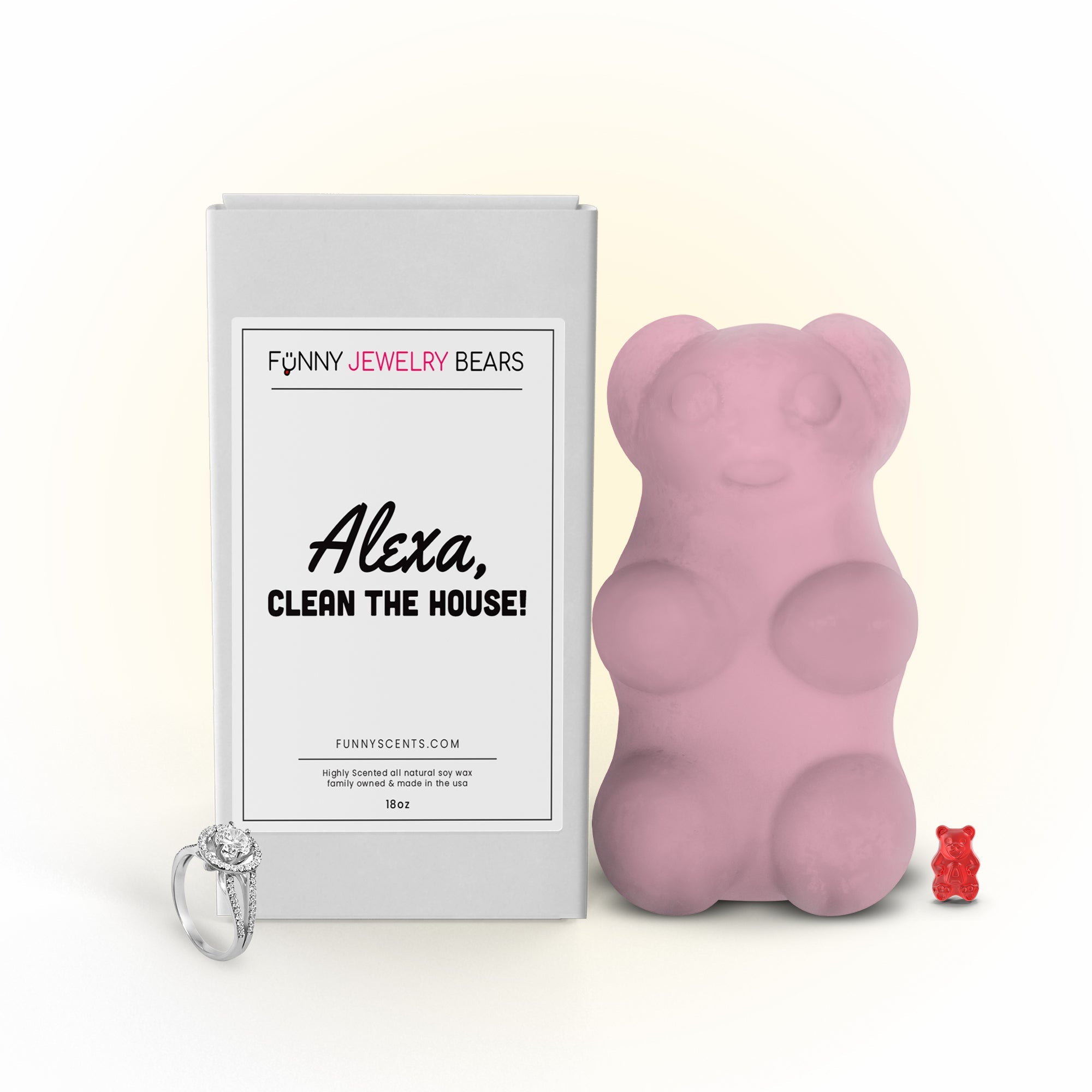 Alexa, Clean The House! Funny Jewelry Bear Wax Melts