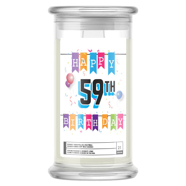Happy 59th Birthday Candle