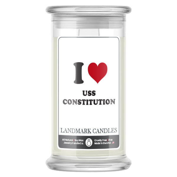 I Love USS CONSTITUTION Landmark Candles