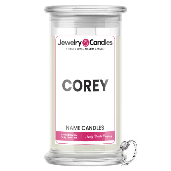 COREY Name Jewelry Candles