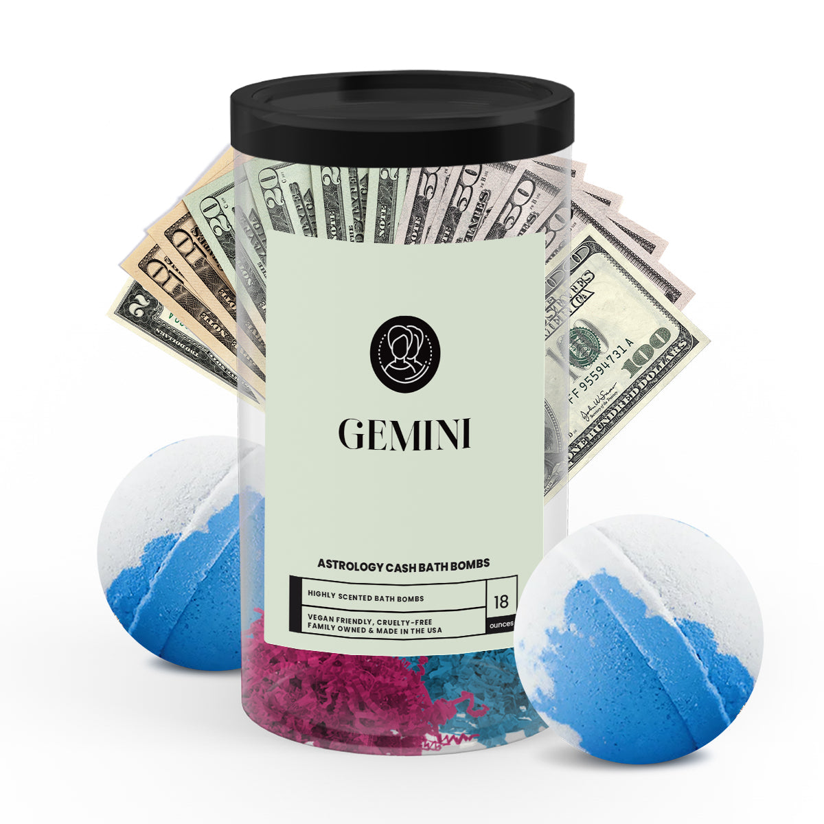 Gemini Astrology Cash Bath Bombs
