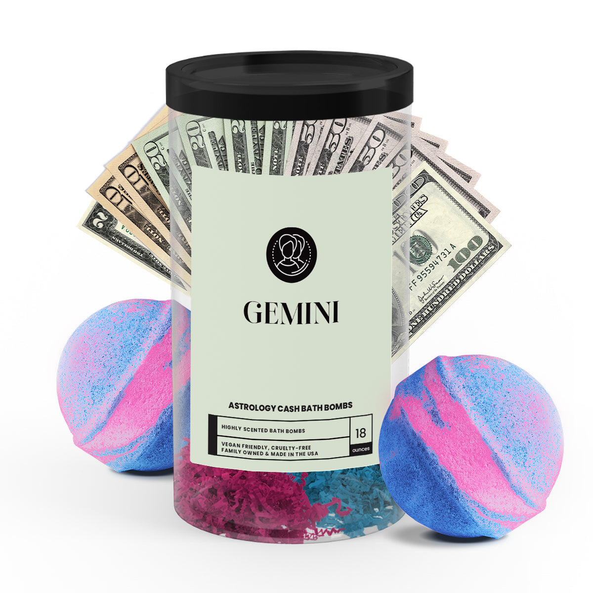 Gemini Astrology Cash Bath Bombs