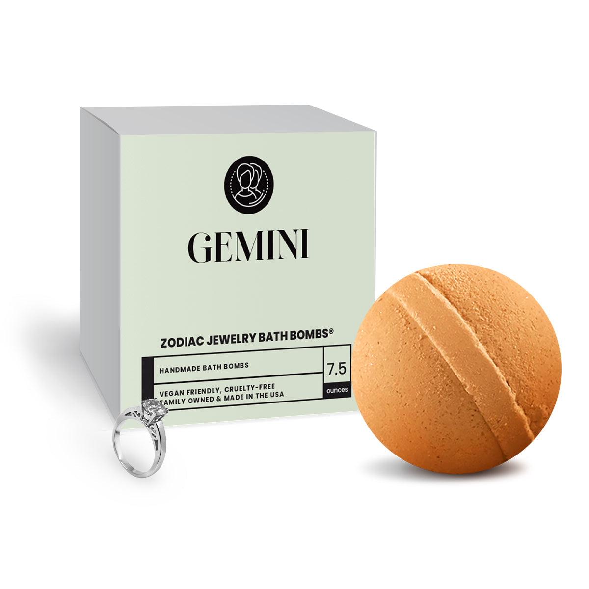 Gemini Zodiac Jewelry Bath Bomb