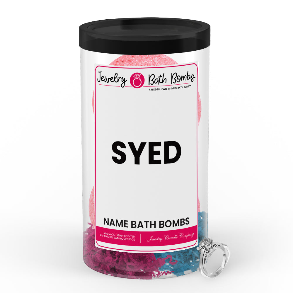 SYED Name Jewelry Bath Bomb Tube