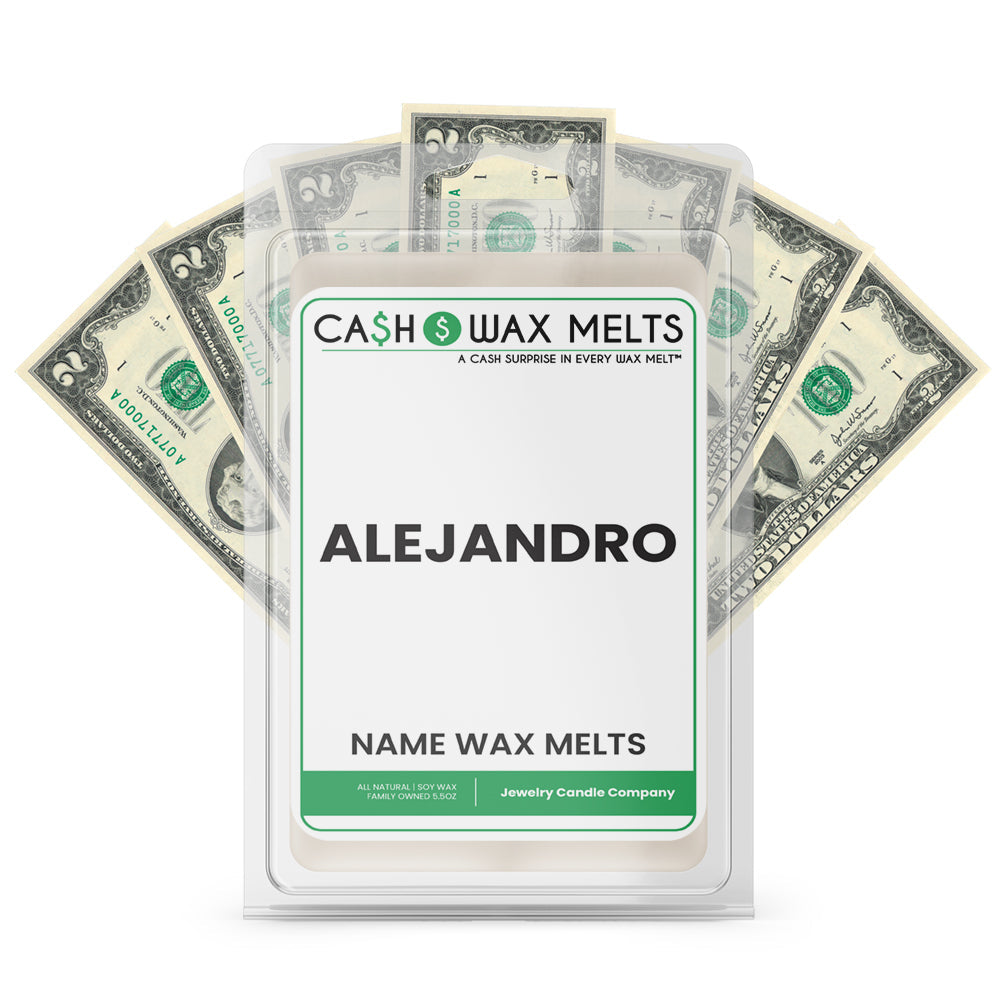ALEJANDRO Name Cash Wax Melts