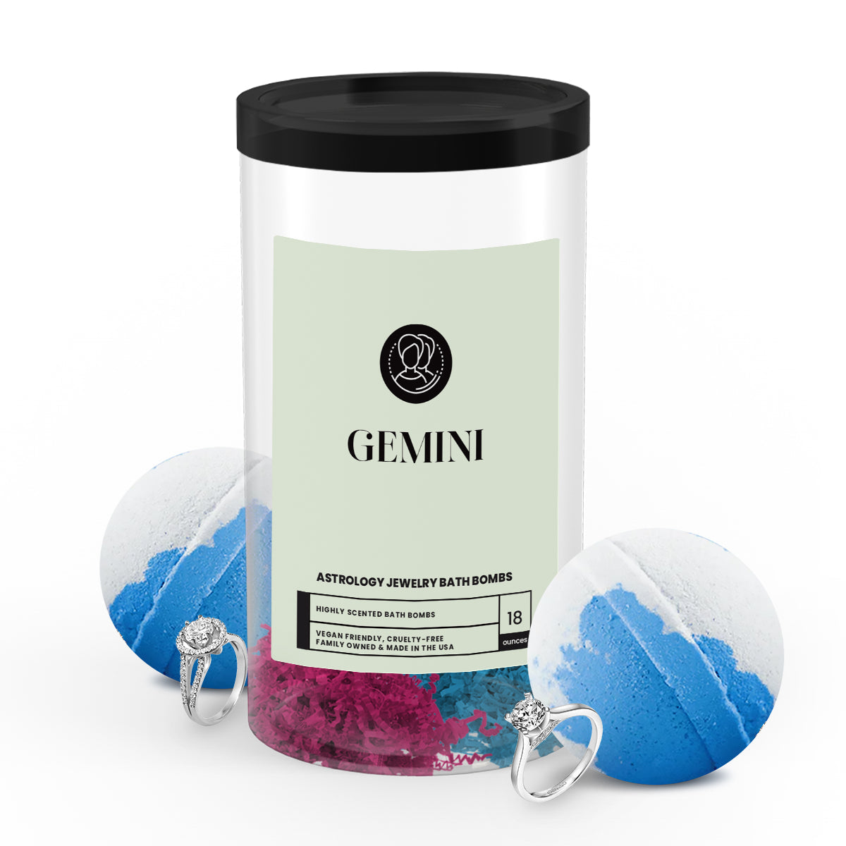 Gemini Astrology Jewelry Bath Bombs