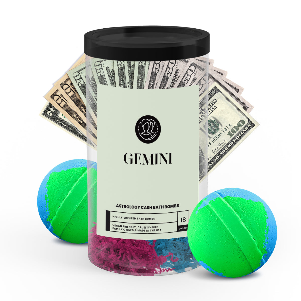 Gemini Astrology Cash Bath Bombs
