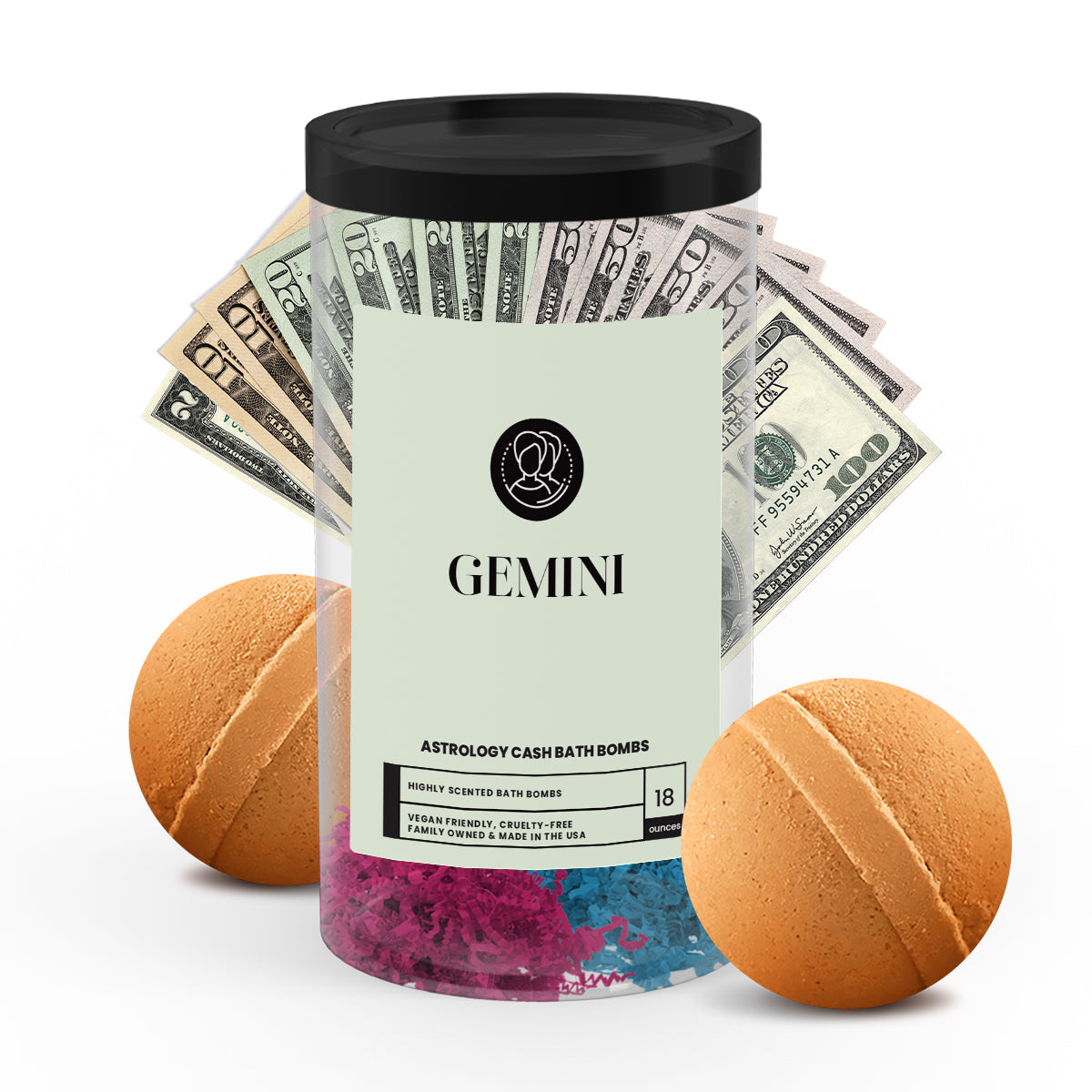 Gemini Astrology Cash Bath Bombs