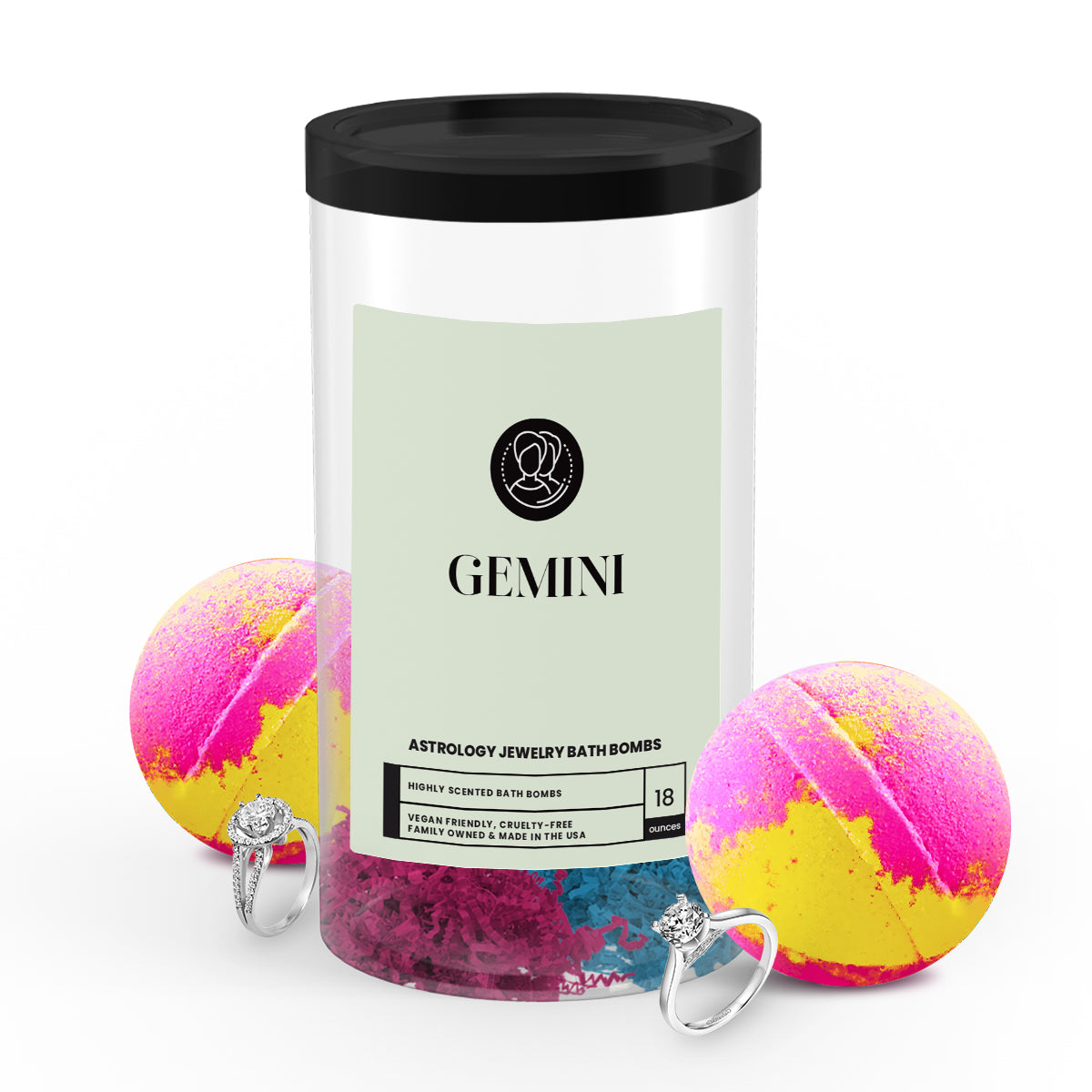 Gemini Astrology Jewelry Bath Bombs