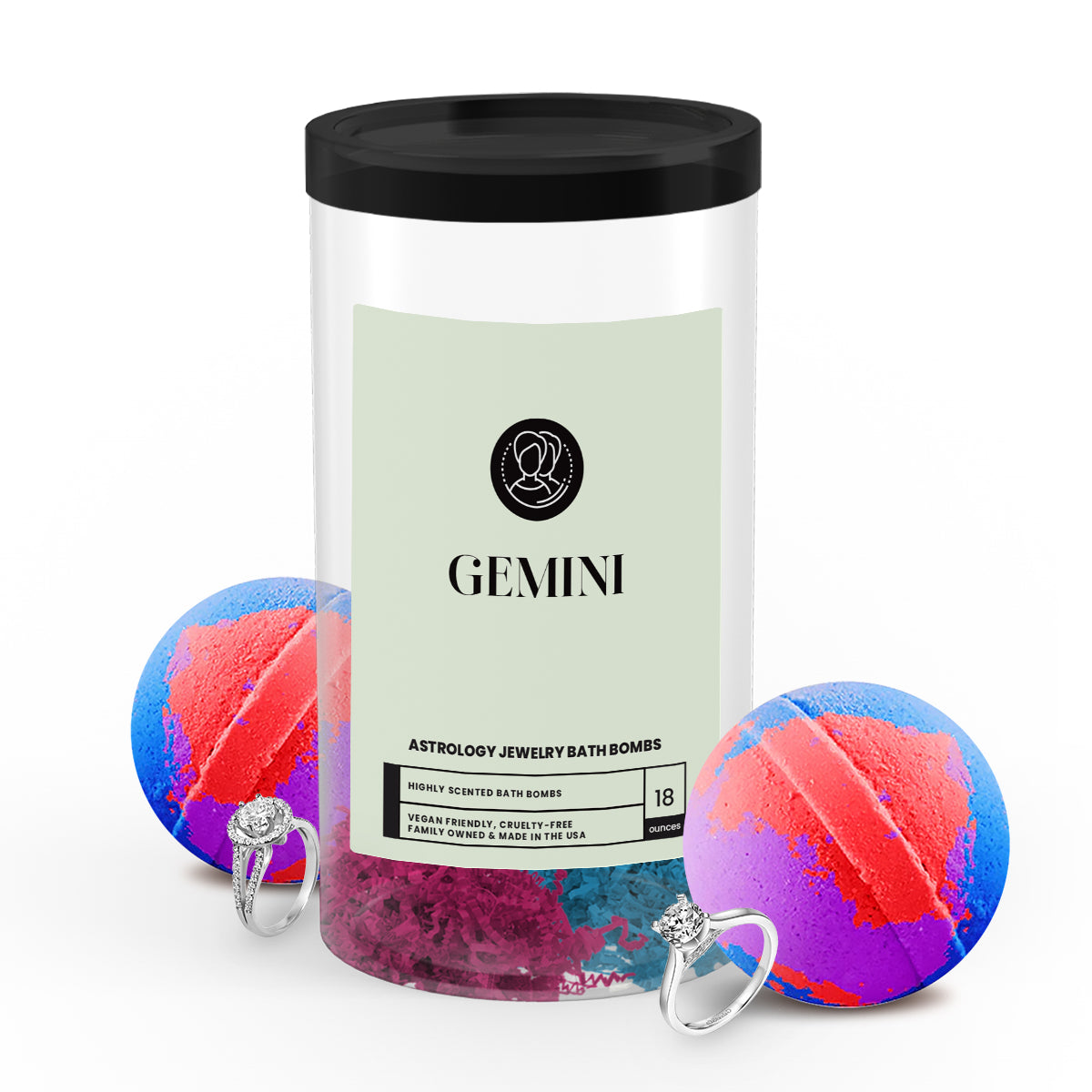 Gemini Astrology Jewelry Bath Bombs