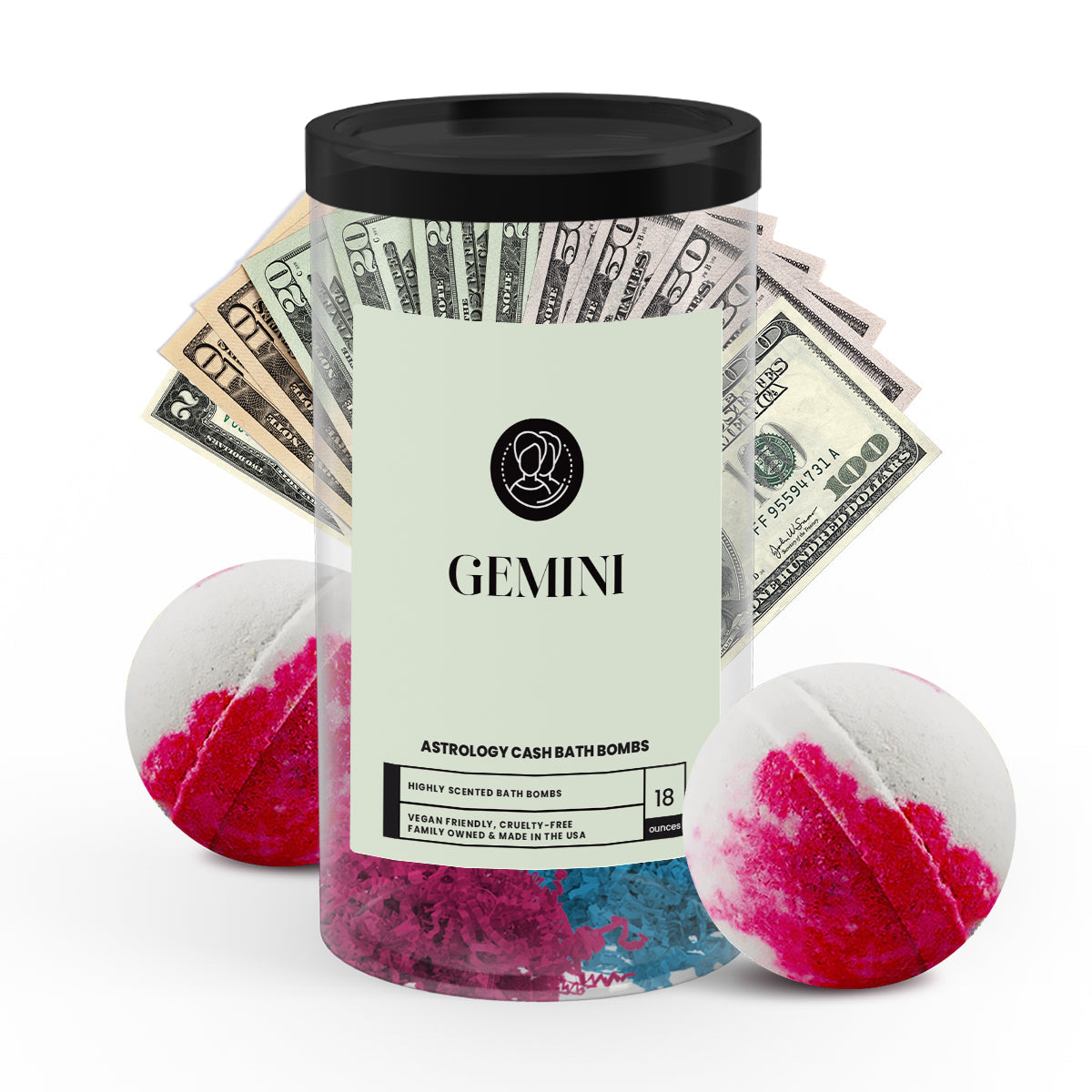 Gemini Astrology Cash Bath Bombs