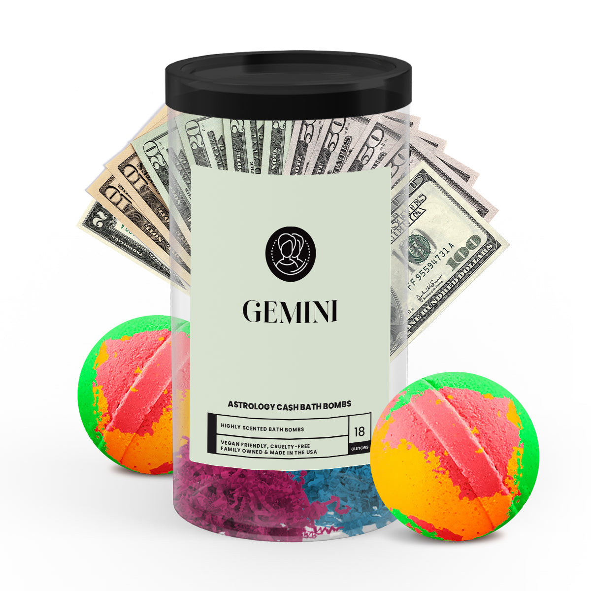 Gemini Astrology Cash Bath Bombs