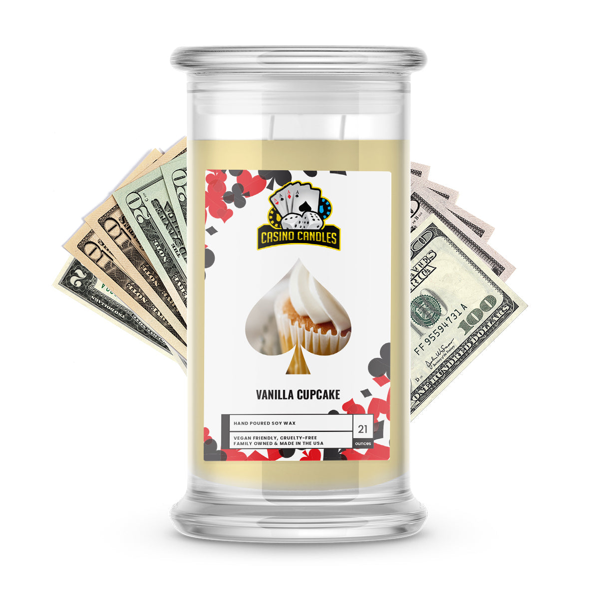 Vanilla Cupcake |  Cash Casino Candles