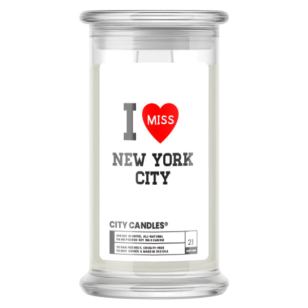 I miss New York City  Candles