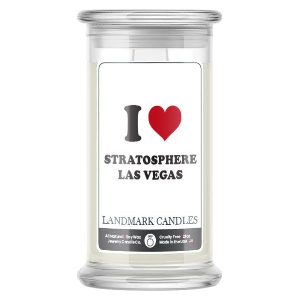 I Love STRATOSPHERE LAS VEGAS Landmark Candles